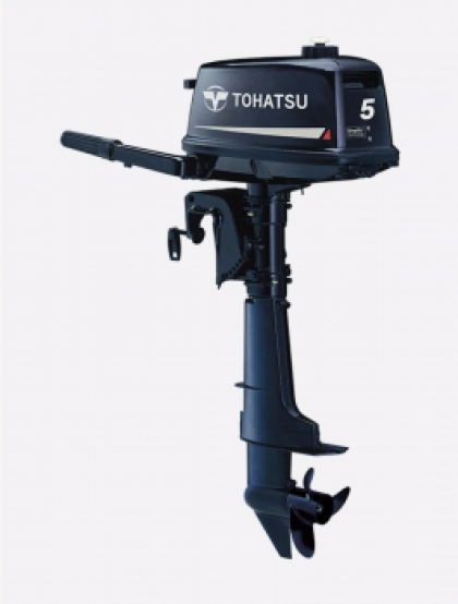 5HP TOHATSU Short Shaft 2 Stroke Outboard Motor Tiller Control 20Kg image