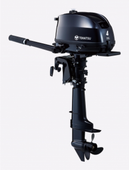 4HP Tohatsu Short Shaft 4-Stroke Outboard Motor with Internal Fuel Tank Latest Model! Store 3 Ways! image
