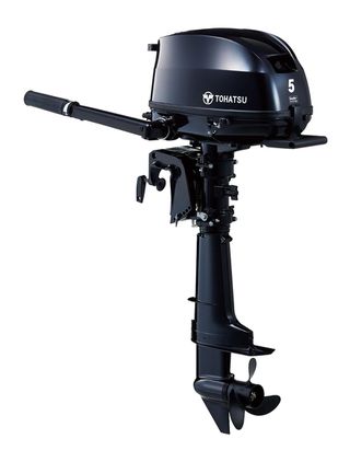 5HP Tohatsu Short Shaft 4-Stroke Outboard Motor with Internal Fuel Tank Latest Model! Store 3 Ways! image