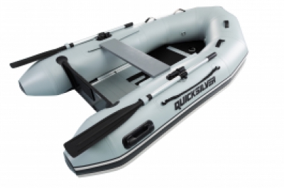 2.5M Quicksilver Sport Ali Floor 250 PVC Med Grey Inflatable Boat Dinghy Sib Rib Package Mariner Mercury 3.5HP - 8HP image