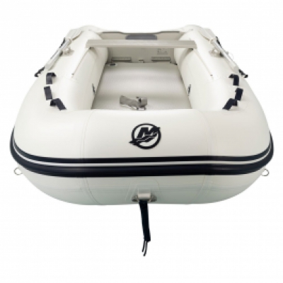 3.2M Quicksilver Airdeck 320 PVC White Inflatable Boat Dinghy Sib Rib Package Mariner Mercury 6HP - 20HP image