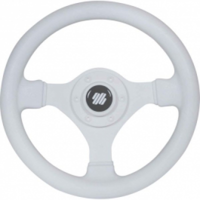 Steering Wheel Small Soft Grip White 280mm image