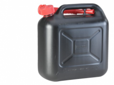 Talamex 10 Litre Fuel Jerry Can & Spout 10L Black image