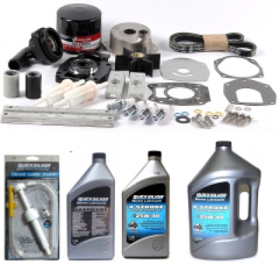 300hr Service Kit for Mercury Mariner 80HP 90HP 100HP 115HP EFi 1.7L 4-Stroke with 4 Stroke Engine Oil & High Performance Gearlube image