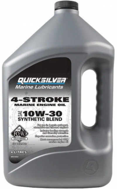 4 Litre Quicksilver 10W30 4L Synthetic Blend High Performance Marine Engine Oil Verado V6 V8 image
