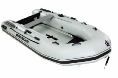 3.0M Quicksilver Sport Ali Floor 300 PVC Med Grey Inflatable Boat Dinghy Sib Rib Package Mariner Mercury 3.5HP - 15HP image