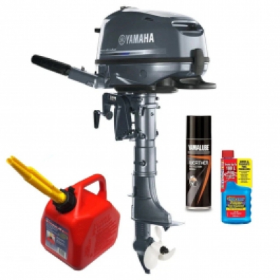 6HP Yamaha F6SMHA Short Shaft 4 Stroke Outboard Motor Tiller Control with Integral Fuel Tank Latest Model! Extra Value SPRING OFFER Packagel! image