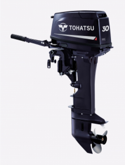 30HP TOHATSU Long Shaft 2 Stroke Outboard Motor Tiller Control 51Kg image