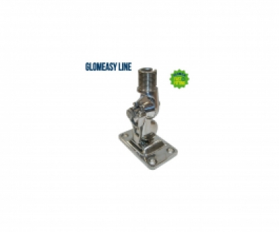 Glomex Glomeasy 4 Way Stainless Steel RATCHET MOUNT 1"x14 Thread NYLON image