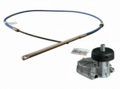 Ultraflex Heavy Duty 18FT M90 LOW FRICTION Mach 90 Boat / Outboard Steering Cable, T85 Helm & Fitting Kit image