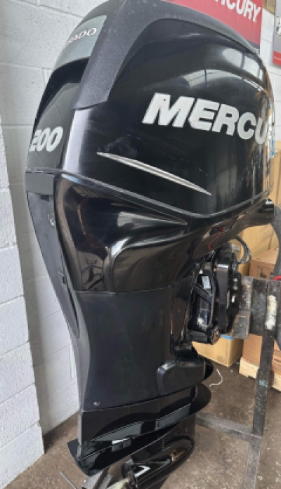 MERCURY 200HP VERADO 4 STROKE EXTRA LONG XL 25" SHAFT OUTBOARD - FLY BY WIRE! DIGITAL THROTTLE SHIFT REMOTES 2012 image
