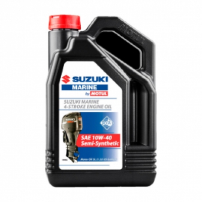 1L SUZUKI 10W40 SEMI SYNTHETIC 4-STROKE OUTBOARD MOTUL MARINE ENGINE OIL 1 Litre image