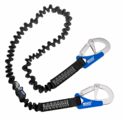 Besto 2m Elastic Lifeline with 2x Double Action Hooks Class 1 2000Kg image