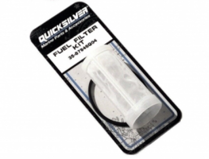 Genuine Quicksilver FUEL FILTER & ELEMENT & O RING Mercury Mariner 6HP - 50HP 2 Stroke Outboards image