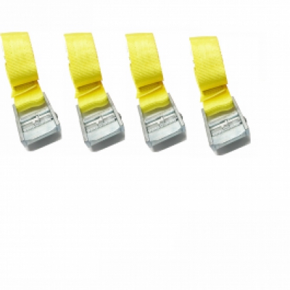 Talamex Tie Down Straps 25mm x 1M Yellow [x4 Straps] image
