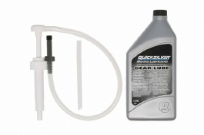 Quicksilver 1 Litre HIGH PERFORMANCE Gearbox Gear Lube Oil & PUMP KIT for Mercury Outboards 1L image