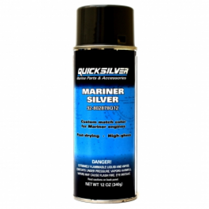 Quicksilver MARINER SILVER TOP COWL Outboard Spray Paint image