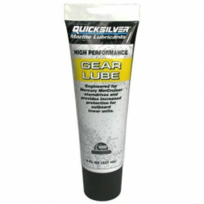 Quicksilver HIGH PERFORMANCE Gearbox Gear Lube Oil for all Outboards 237ml Tube image