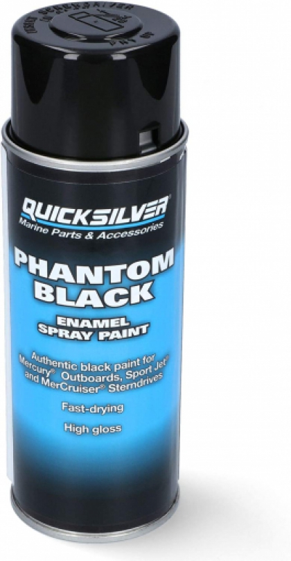 Quicksilver PHANTOM BLACK Outboard Enamel Spray Paint image