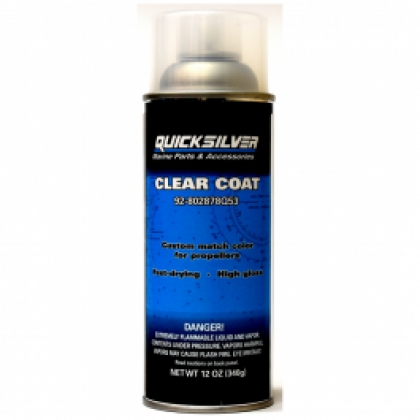 Quicksilver CLEAR COAT Lacquer for use with Outboard Spray Paint image