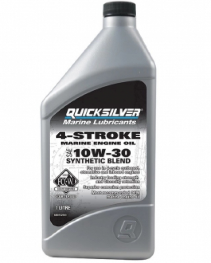 1 Litre Quicksilver 10W30 1L Synthetic Blend High Performance Marine Engine Oil Verado V6 V8 image