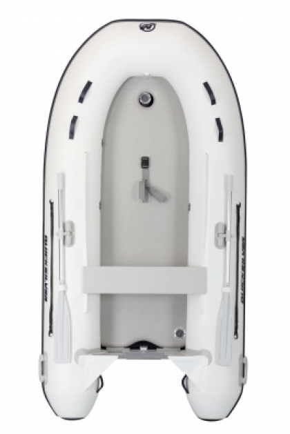 3.0M Quicksilver Airdeck 300 PVC White Inflatable Boat Dinghy Sib Rib Package Mariner Mercury 3.5HP - 15HP image