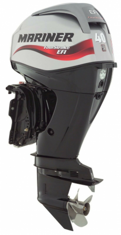 40HP Mariner F40ELPT Long Shaft Electric Start Power Trim EFi 4 Stroke Remote Control Outboard Motor image