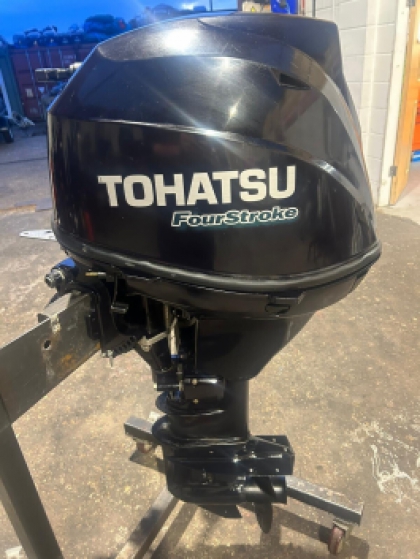 2019 TOHATSU 25HP 4 STROKE Electric Start LONG SHAFT OUTBOARD Remotes Tank & Line image