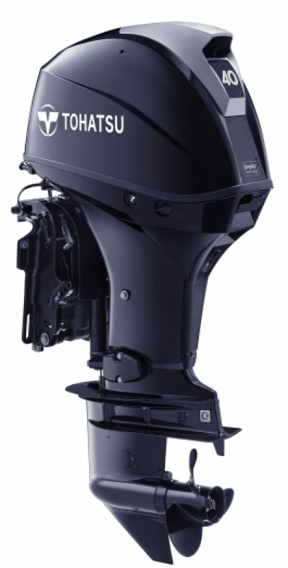 40HP Tohatsu Short Shaft EFi Power Tilt Remote Control 4-Stroke Outboard Motor with 25L Tank & Line image