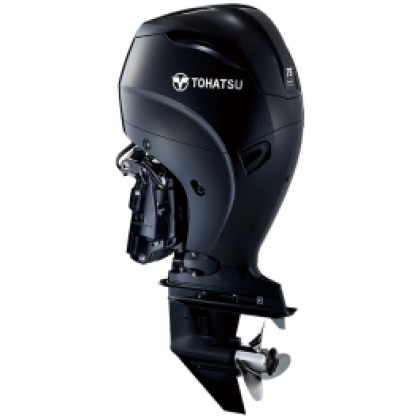 75HP TOHATSU Long Shaft EFi Power Tilt Remote Control 4-Stroke 2.0L Outboard Motor with 2-4-1 Performance Tuned Exhaust image