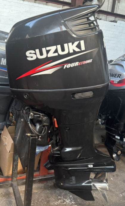 2012 SUZUKI 150HP 4 STROKE EXTRA LONG XL 25" DF150 OUTBOARD REMOTES & GAUGES 370Hrs image