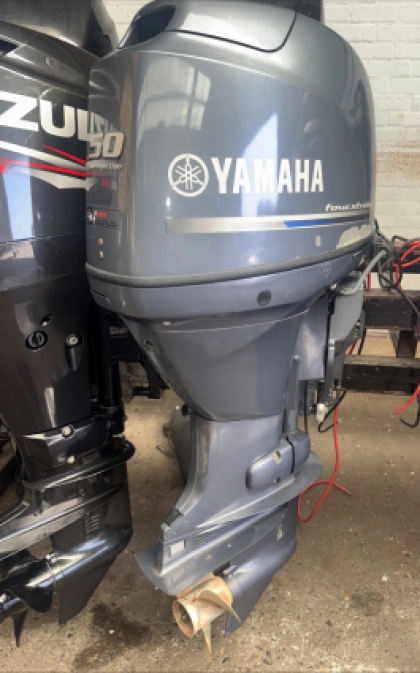 2012 YAMAHA 50HP EFi 4 Stroke Long Shaft Power Trim Outboard Serviced with Remotes image