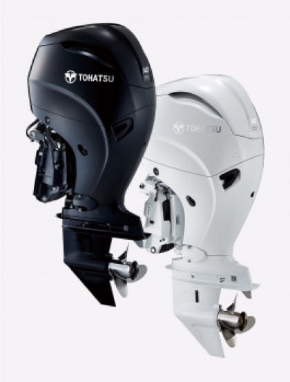 140HP TOHATSU Long Shaft EFi Power Tilt Remote Control 4-Stroke 2.0L Outboard Motor (AQUA BLUE) with 2-4-1 Performance Tuned Exhaust image