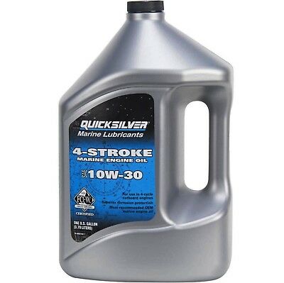4 Litre Quicksilver 10W30 Outboard Marine 4-Stroke Engine Oil 4L image