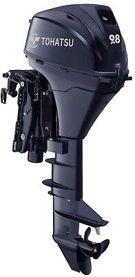 9.8HP Tohatsu Short Shaft Electric Start Remote Control 4-Stroke Outboard Motor with 12L Tank & Line image