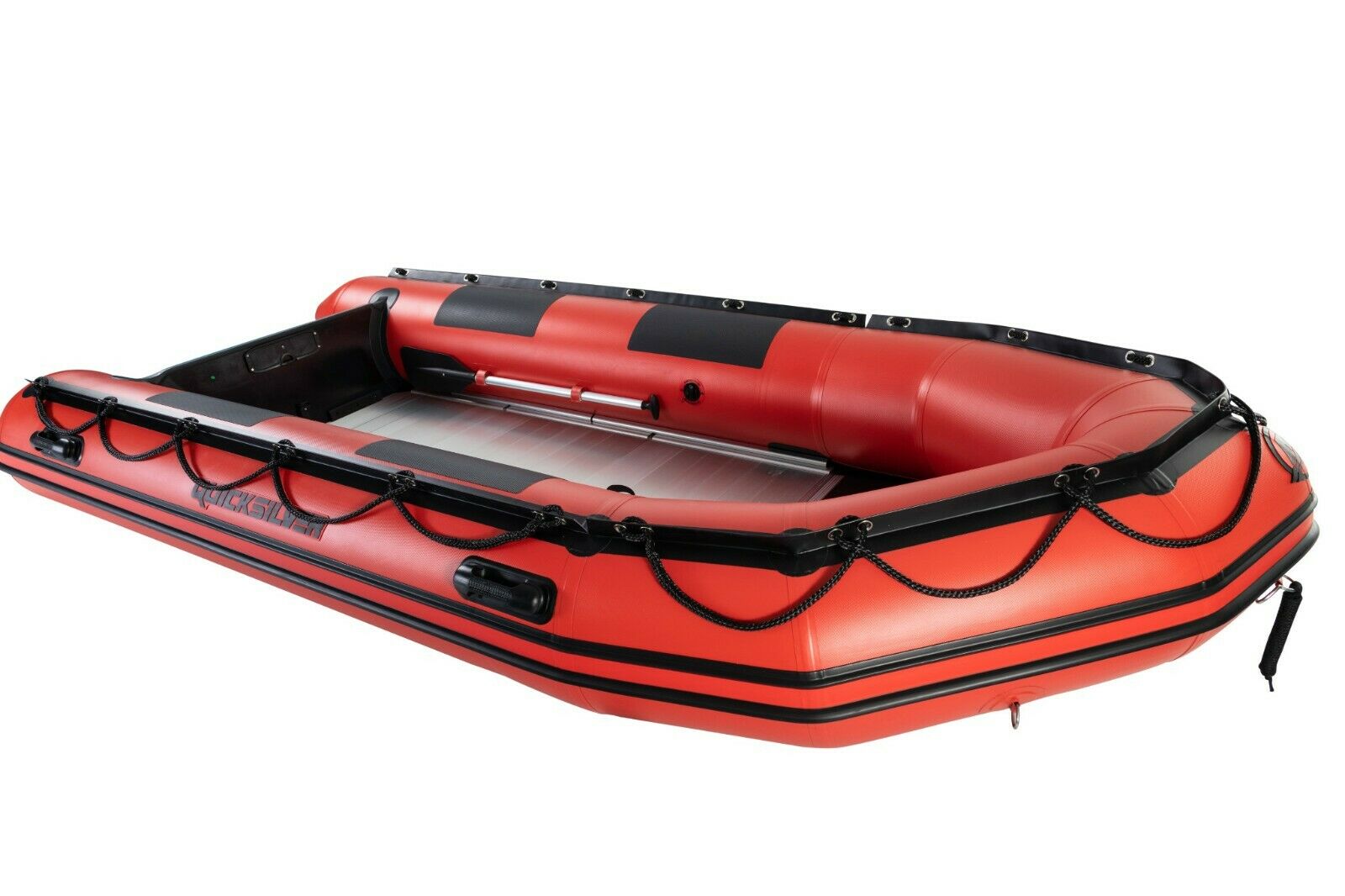 3.65M Quicksilver Sport HD 365 PVC RED Inflatable Boat Alu Floor