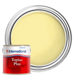 International TOPLAC Plus CREAM Single Pack Gloss Finish Boat Yacht Paint Enamel 750ml image