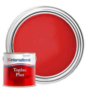 International TOPLAC Plus ROCHELLE RED Single Pack Gloss Finish Boat Yacht Paint Enamel 750ml image