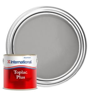 International TOPLAC Plus ATLANTIC GREY Single Pack Gloss Finish Boat Yacht Paint Enamel 750ml image