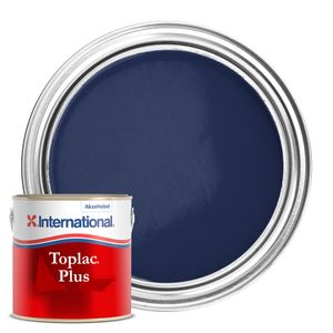 International TOPLAC Plus FLAG BLUE Single Pack Gloss Finish Boat Yacht Paint Enamel 750ml image