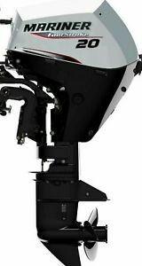 20HP Mariner F20ELPT Long Shaft Electric Start Power Trim EFi 4 Stroke Remote Control Outboard Motor image