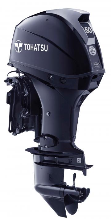 50HP Tohatsu Long Shaft EFi Power Tilt Remote Control 4-Stroke Outboard Motor with 25L Tank & Line image
